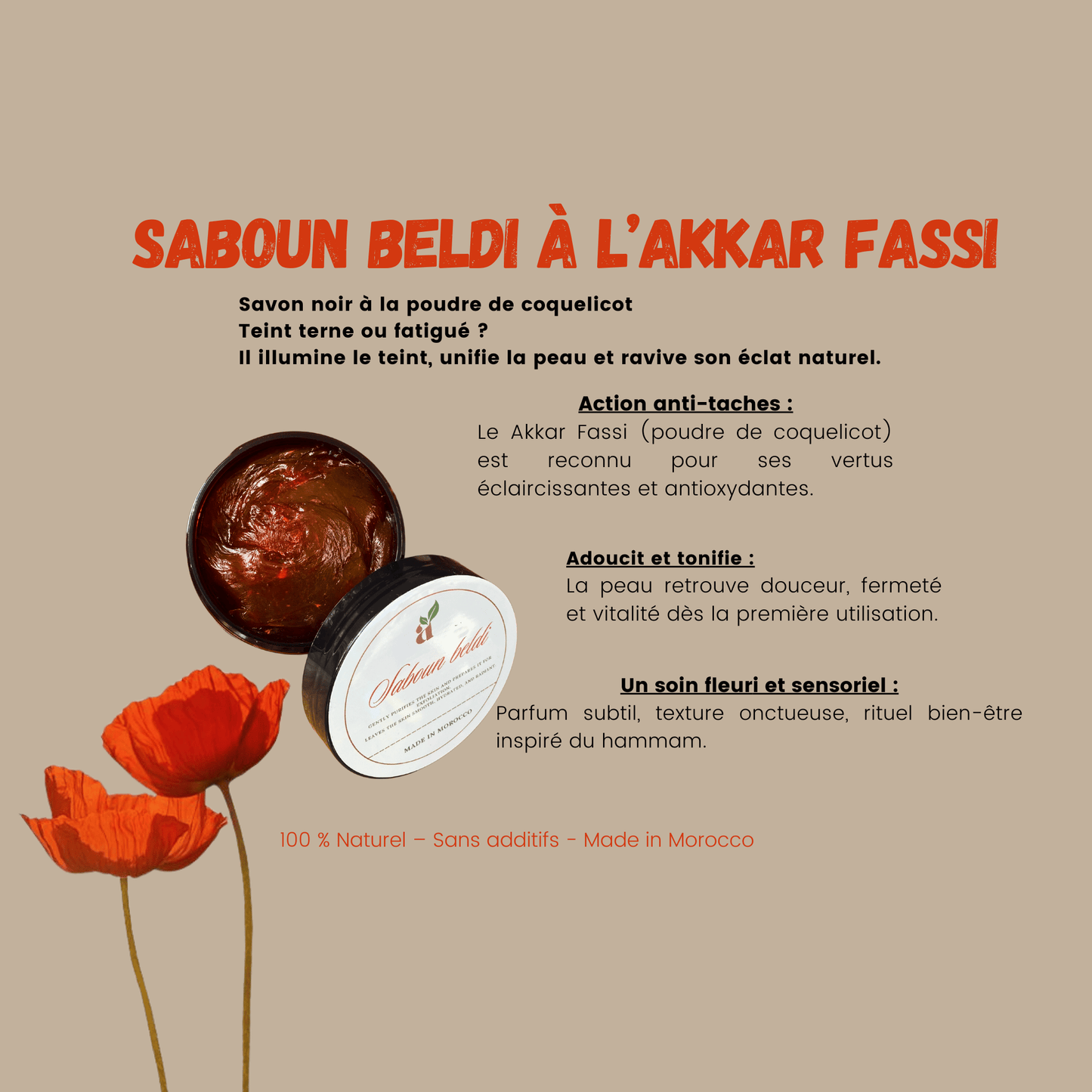 Beldi Soap with Aker Fassi