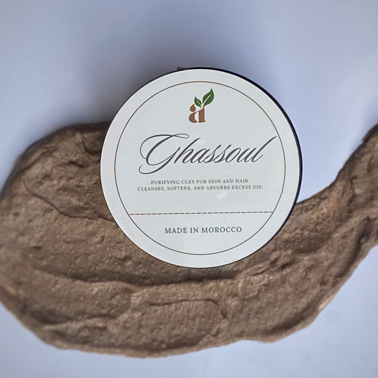 🌿 Natural Ghassoul Clay Mask